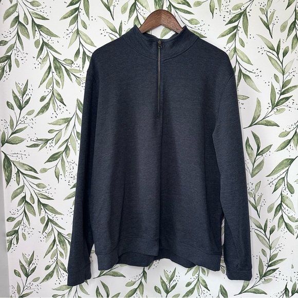 Tailor Vintage 1/4 Zip Pullover. XL. Navy. - Picture 1 of 8